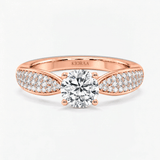 Round Brilliant Pave Engagement Ring, thumbnail 7