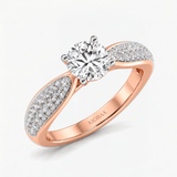 Round Brilliant Pave Engagement Ring, thumbnail 8