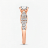 Round Brilliant Pave Engagement Ring, thumbnail 9