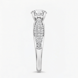 Round Brilliant Pave Engagement Ring, thumbnail 6