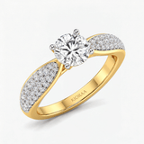 Round Brilliant Pave Engagement Ring, thumbnail 2