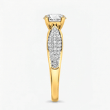 Round Brilliant Pave Engagement Ring, thumbnail 3