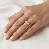 Round Majestique Halo Diamond Ring, thumbnail 11