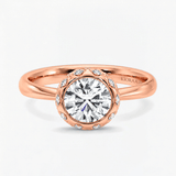 Round Majestique Halo Diamond Ring, thumbnail 4