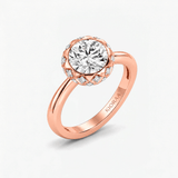 Round Majestique Halo Diamond Ring, thumbnail 5
