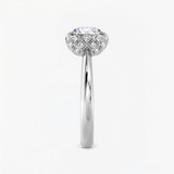 Round Majestique Halo Diamond Ring, thumbnail 10
