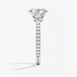 Oval Petaline Halo Diamond Ring, thumbnail 6