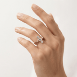 Round Unity Trio Three Stone Ring, thumbnail 7