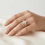 Oval Three Stone Engagement Ring, thumbnail 11
