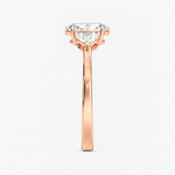 Oval Three Stone Engagement Ring, thumbnail 9