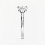 Oval Three Stone Engagement Ring, thumbnail 6