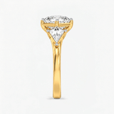 Asscher Three Stone Engagement Ring, thumbnail 3