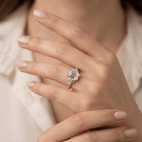 Emerald Petal Regent Engagement Ring, thumbnail 11