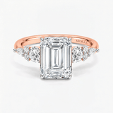 Emerald Petal Regent Engagement Ring, thumbnail 7