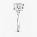 Emerald Petal Regent Engagement Ring, thumbnail 6