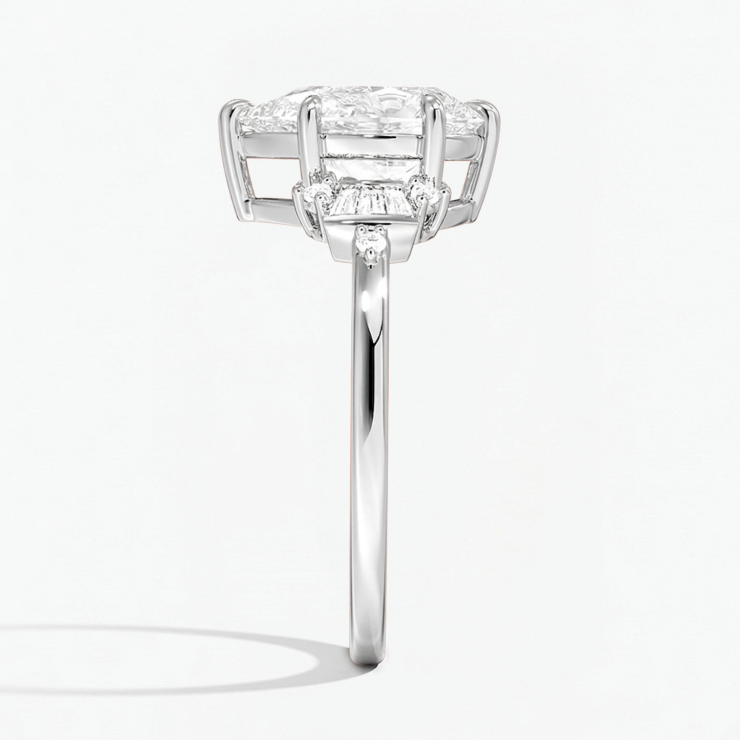 Regal Halo Pear Shape Engagement Ring