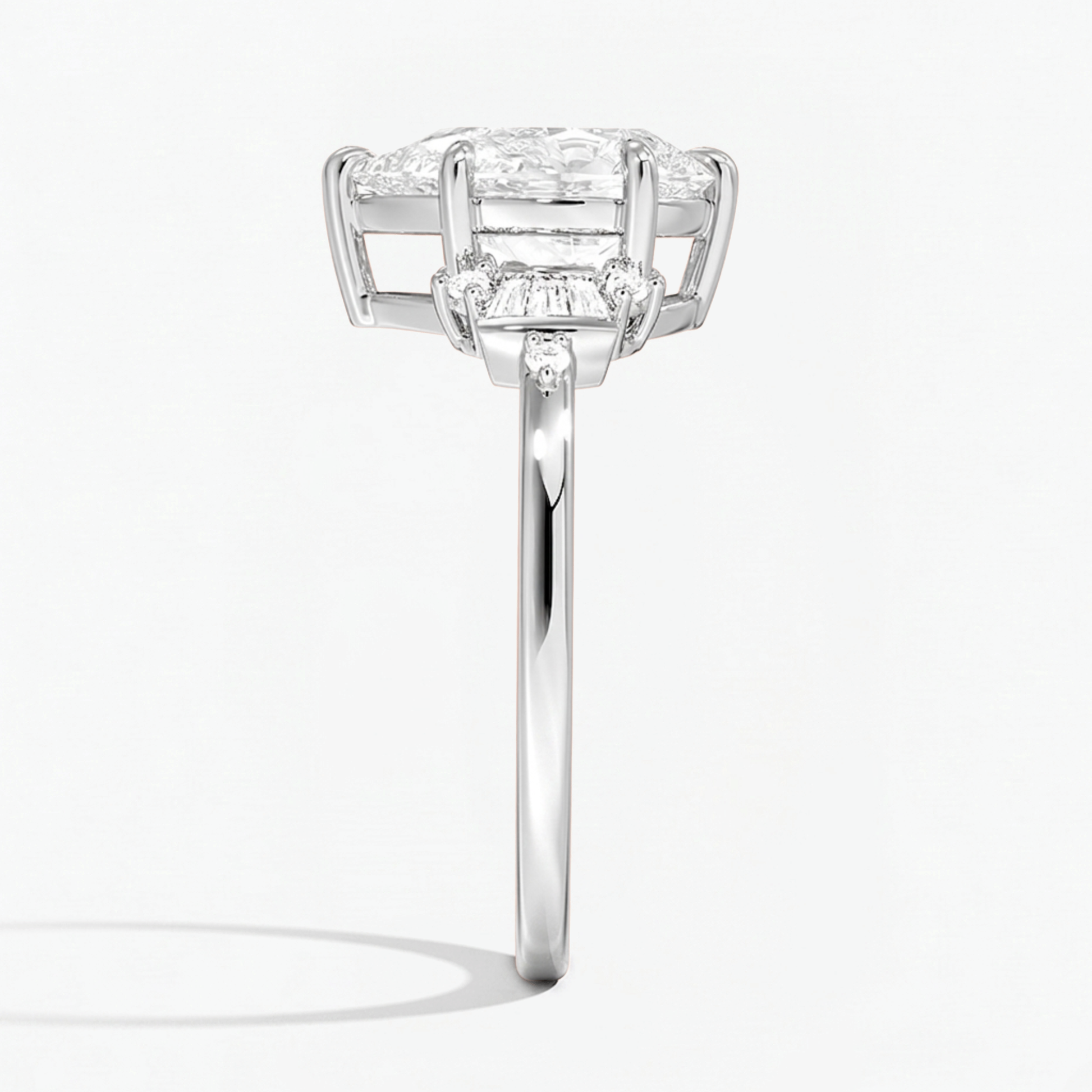 Regal Halo Pear Shape Engagement Ring