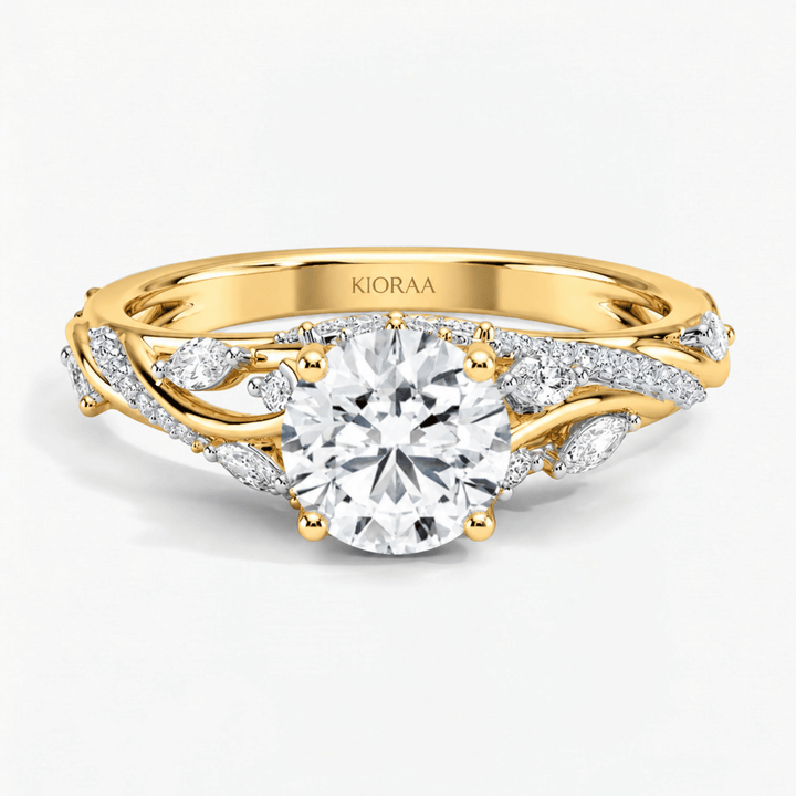 Nature Inspired Round Willow Grace Ring