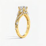 Nature Inspired Round Willow Grace Ring, thumbnail 2