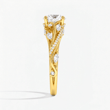 Nature Inspired Round Willow Grace Ring, thumbnail 3