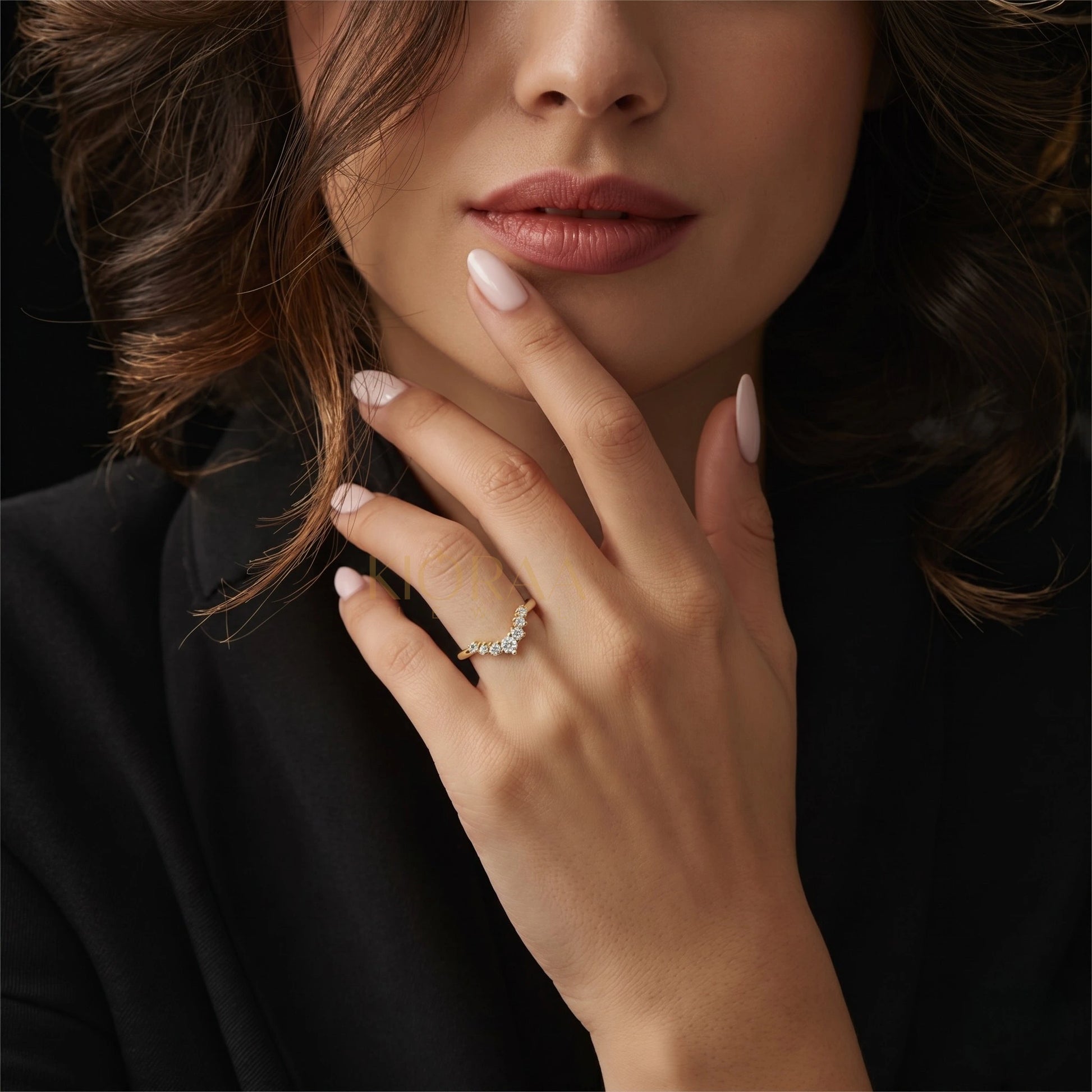 Round Diamond Eternity Wedding Band