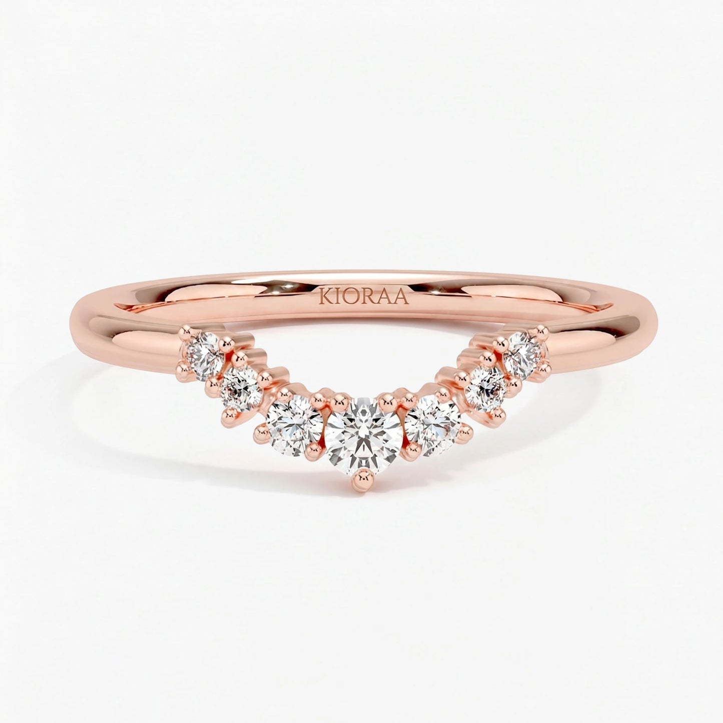 Round Diamond Eternity Wedding Band