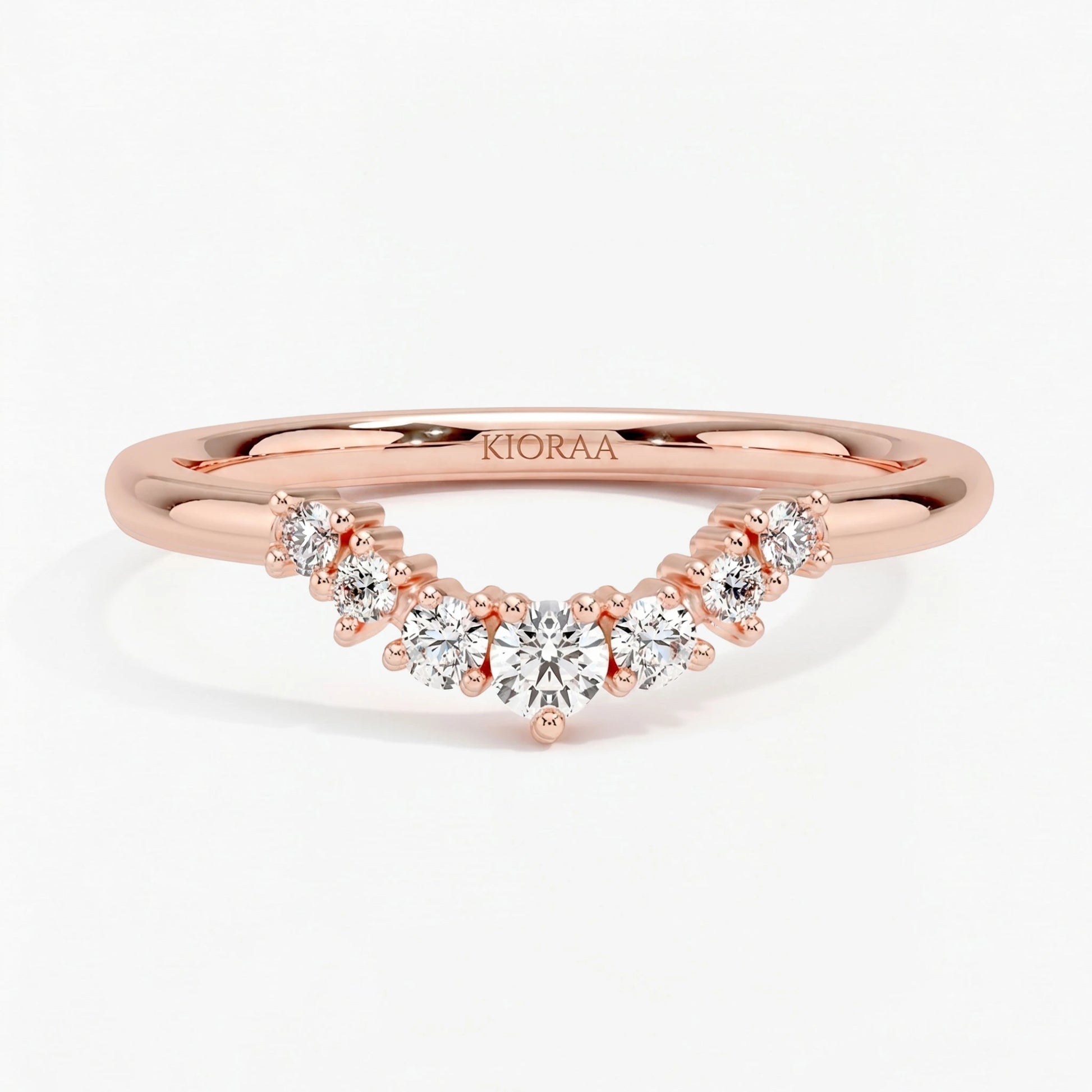 Round Diamond Eternity Wedding Band