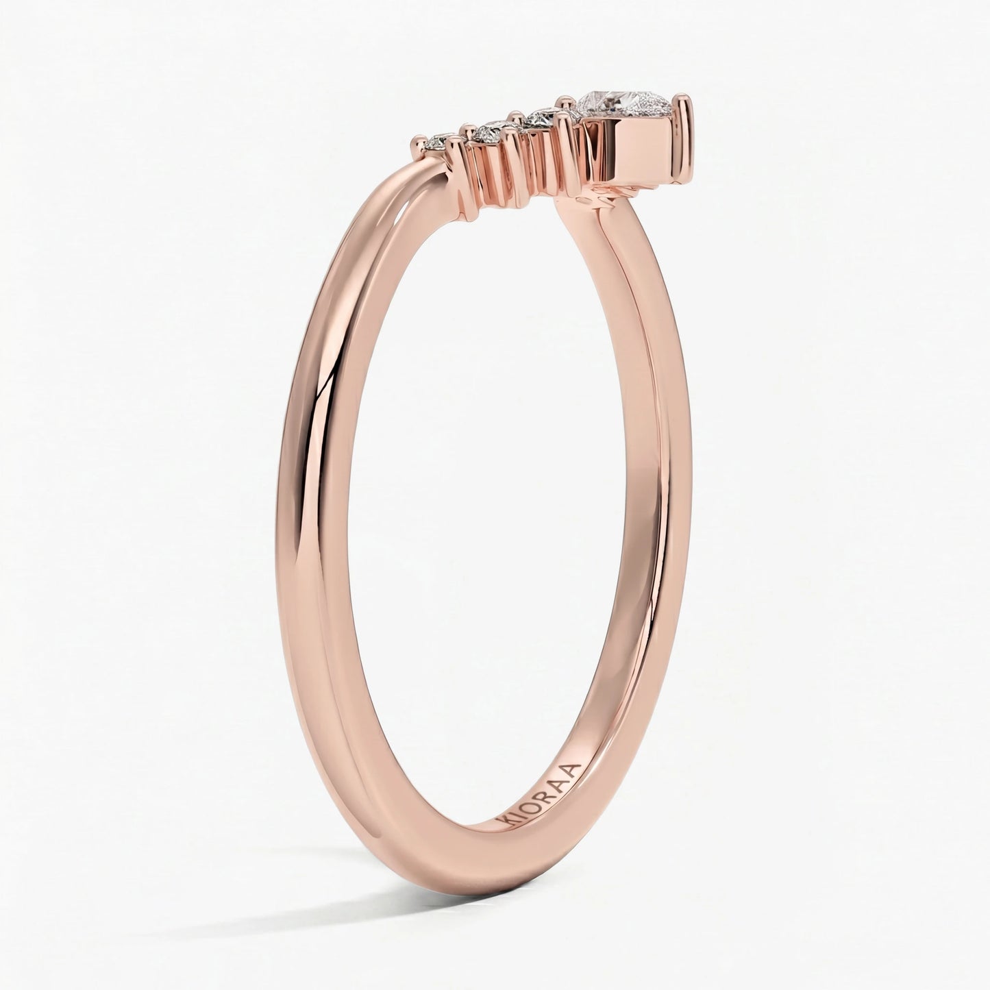 Round Diamond Eternity Wedding Band