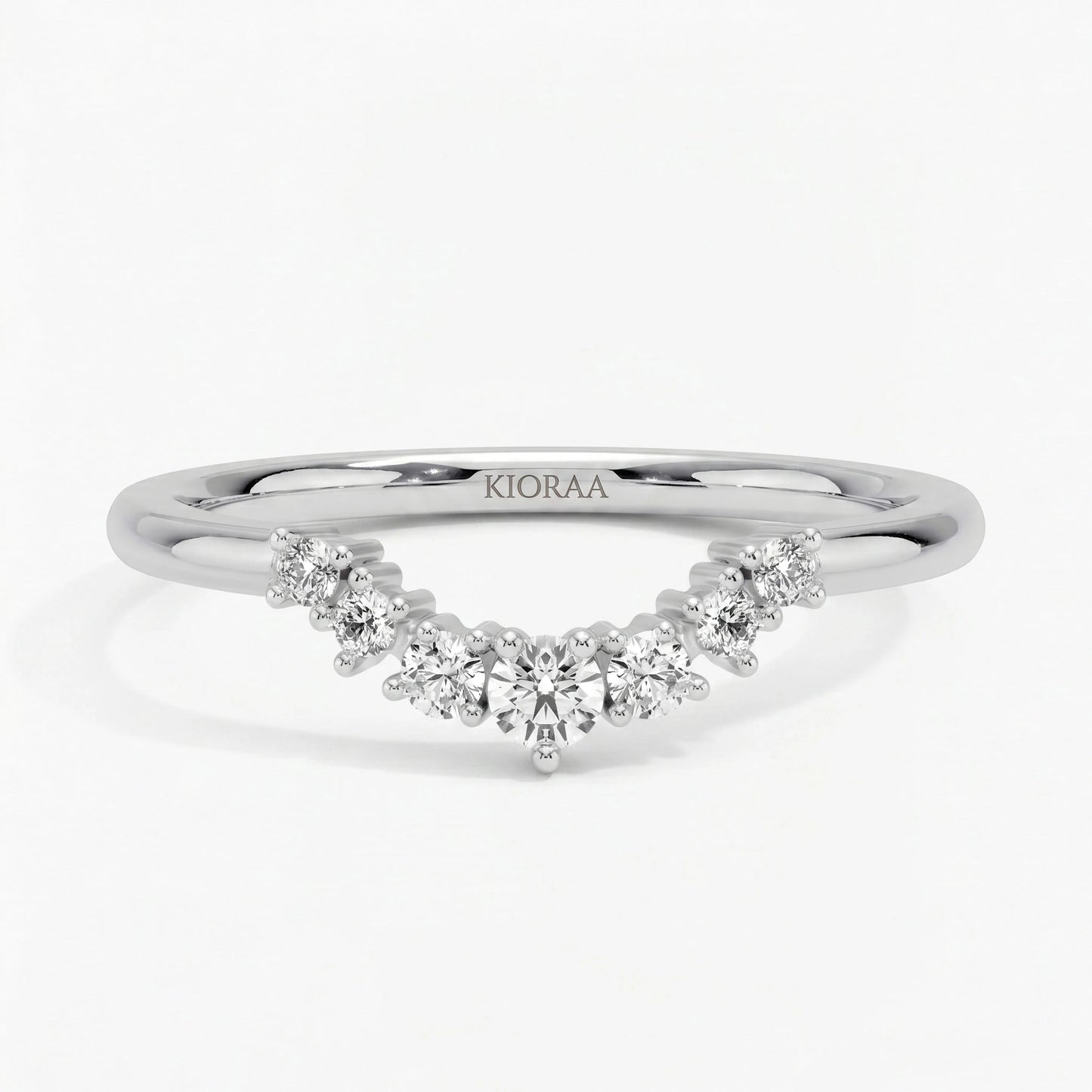 Round Diamond Eternity Wedding Band