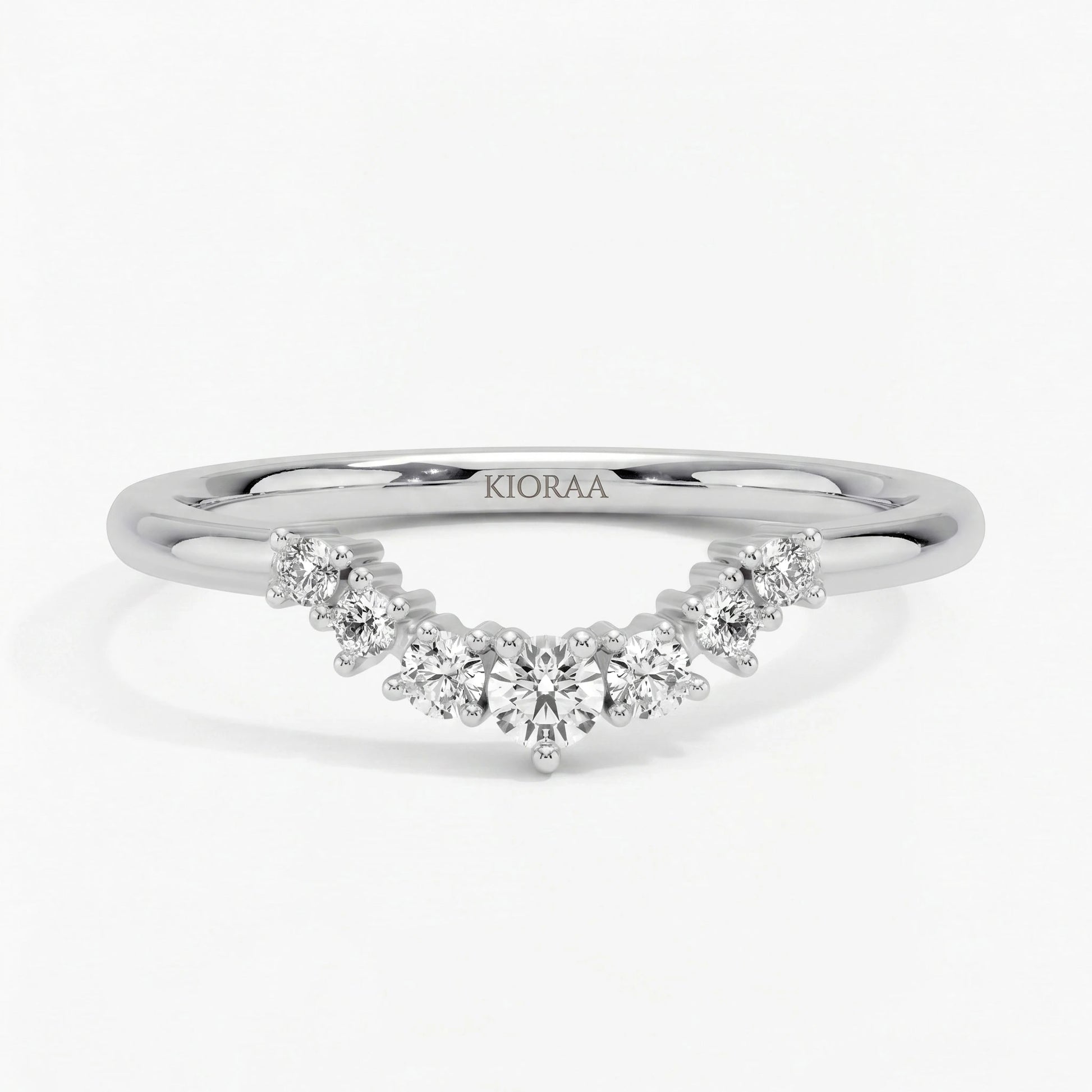Round Diamond Eternity Wedding Band