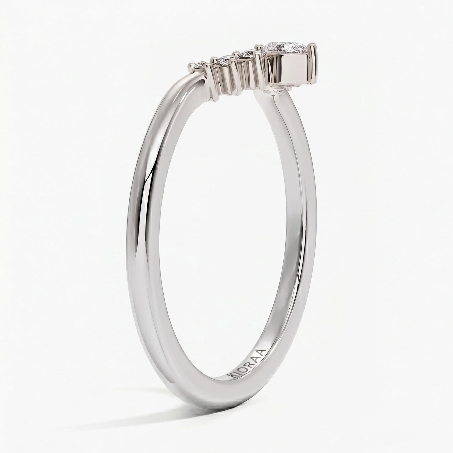 Round Diamond Eternity Wedding Band