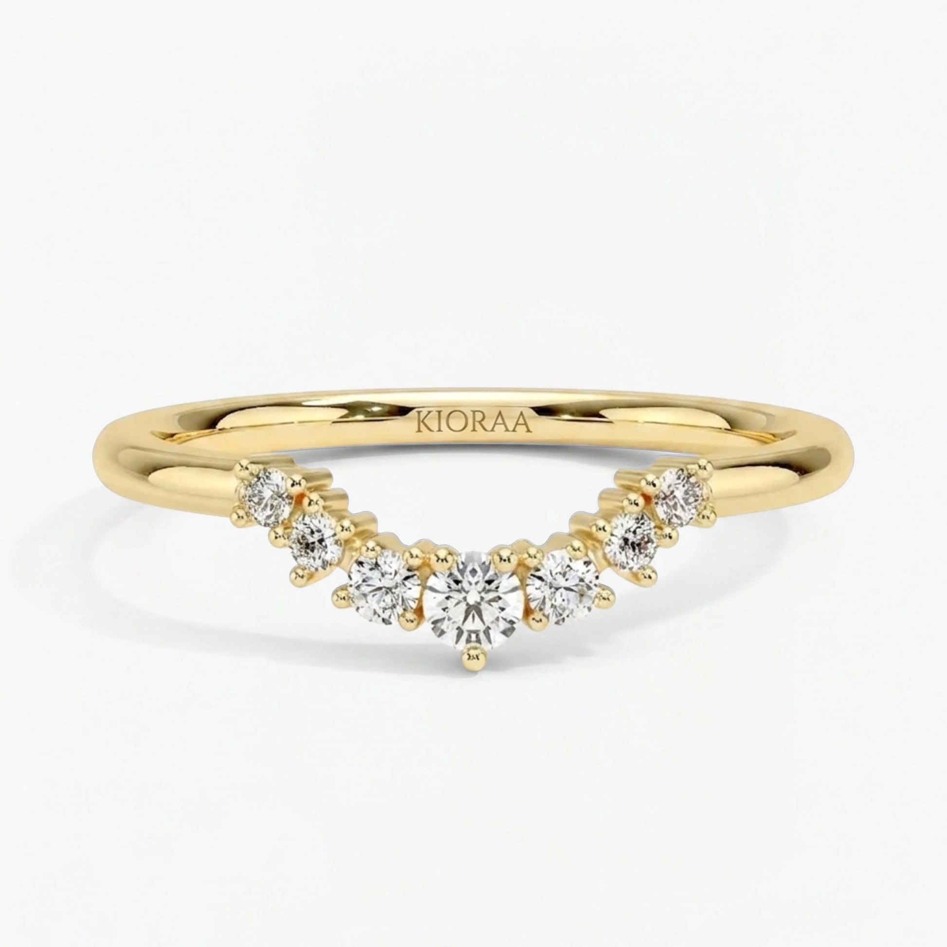 Round Diamond Eternity Wedding Band