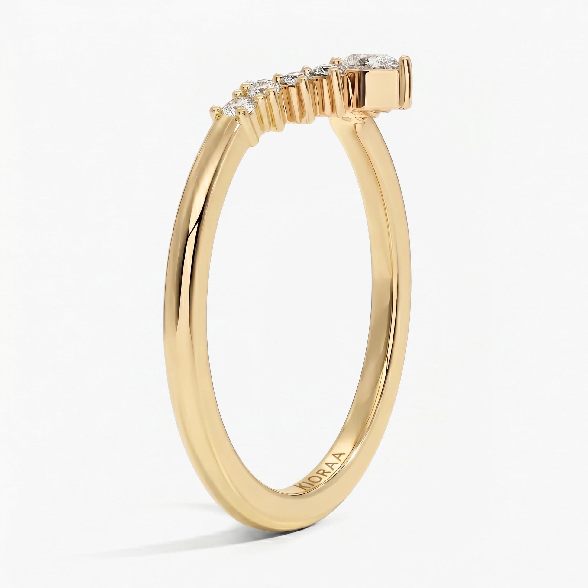 Round Diamond Eternity Wedding Band