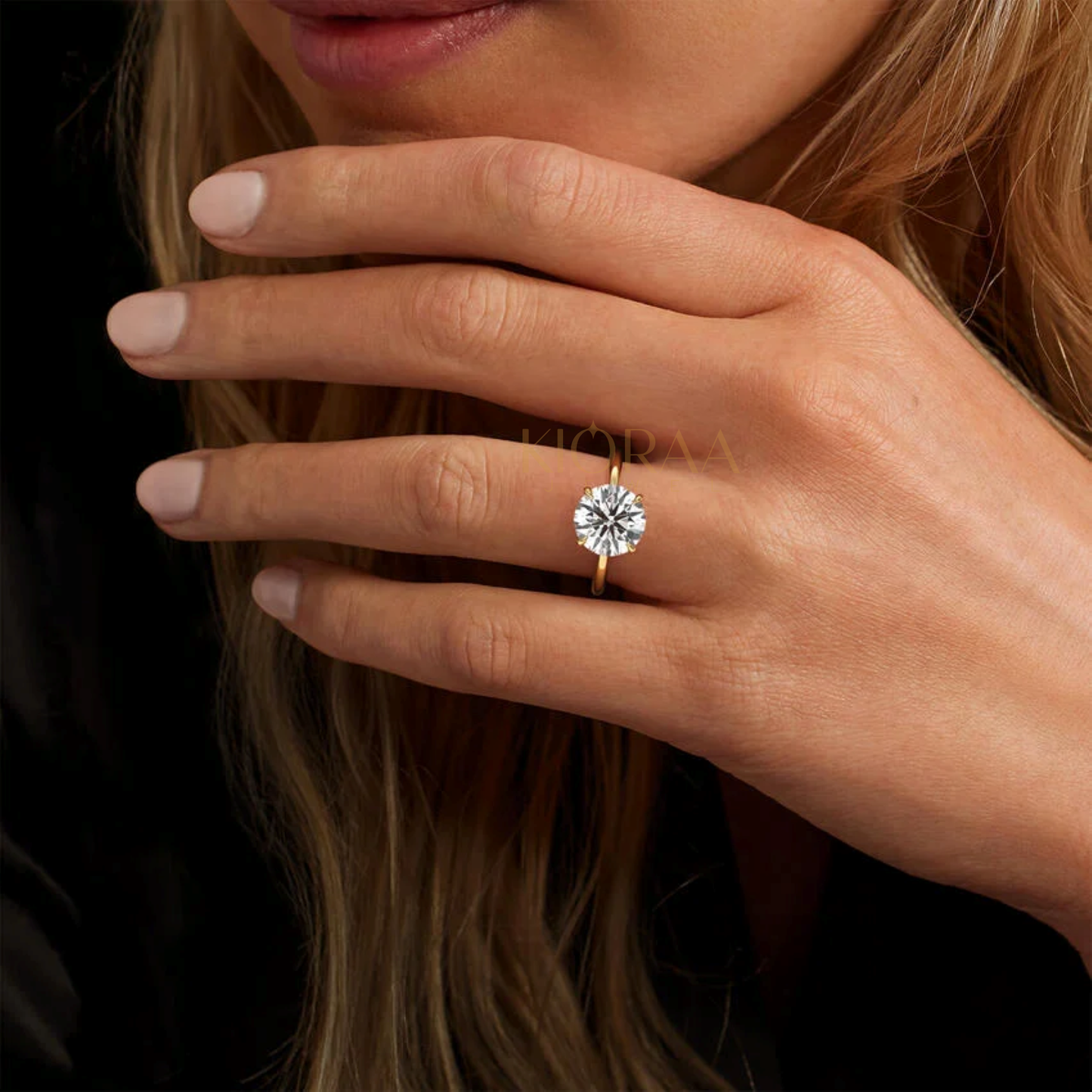 Round Cut Solitair Diamond Engagement Ring