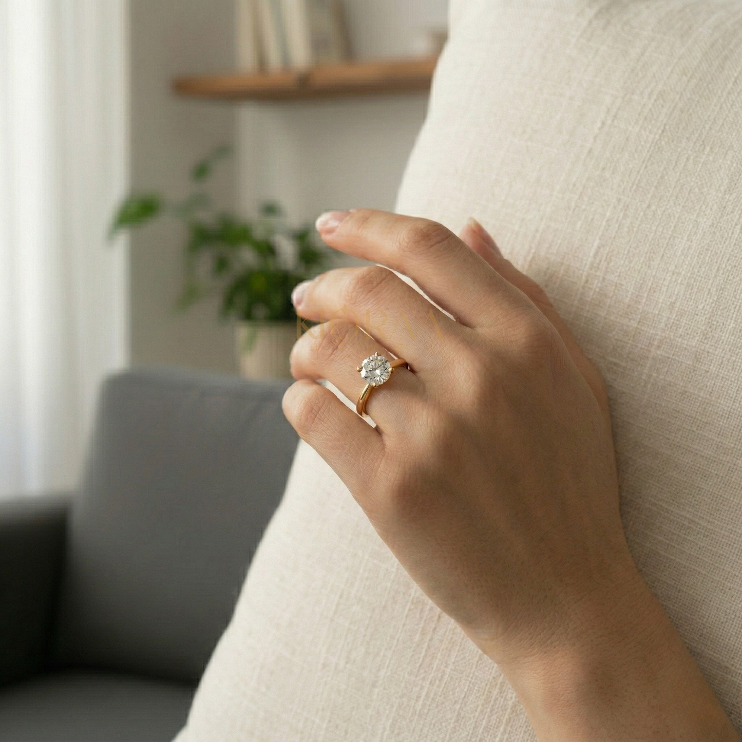 Round Diamond Solitaire Engagement Ring