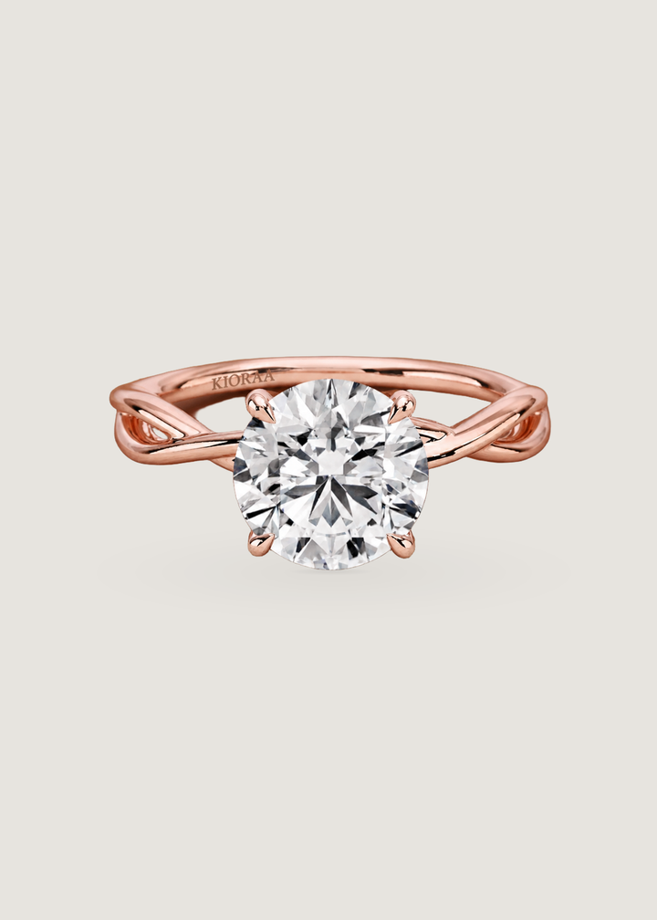 Classic Simple Twist Solitaire Engagement Ring