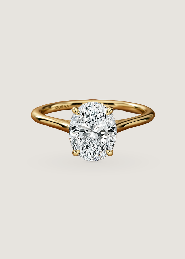 Oval Diamond Solitaire Engagement Ring