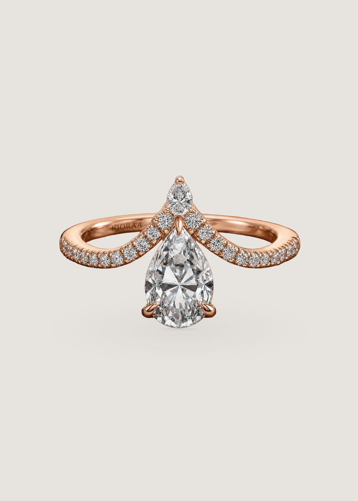 Pear Shape Lab Grown Diamond Engagement Ring