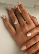 Classic Simple Oval Solitaire Engagement Ring, thumbnail 2