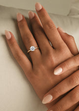 Classic Simple Round Six Prong Solitaire Engagement Ring, thumbnail 2