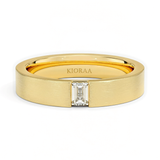 Baguette Lab Grown Diamond Men's Engagement Ring, thumbnail 1