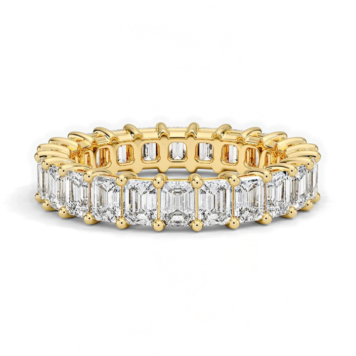 Classic Emerald Eternity Wedding Ring