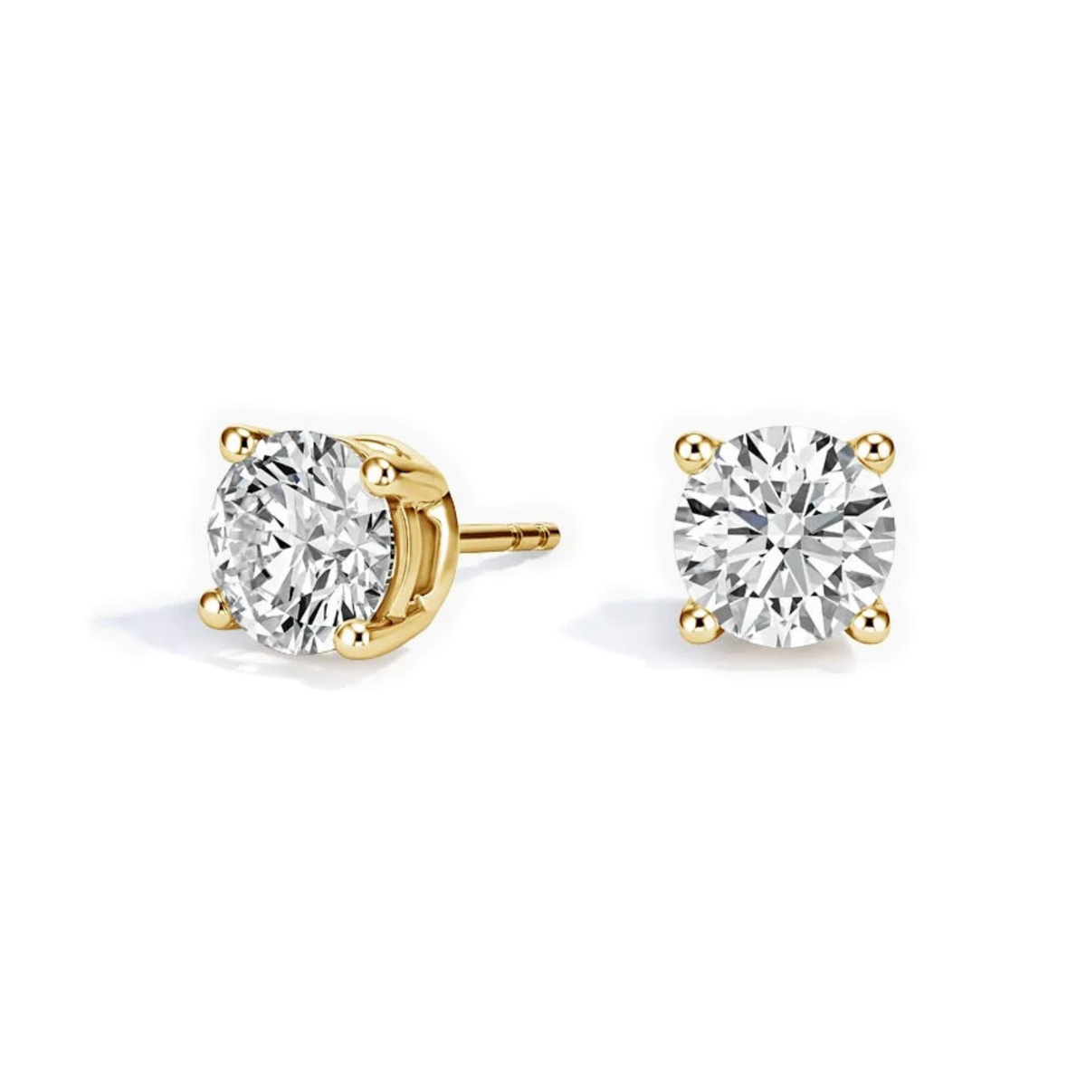 Classic four Prong Lab Diamond Studs