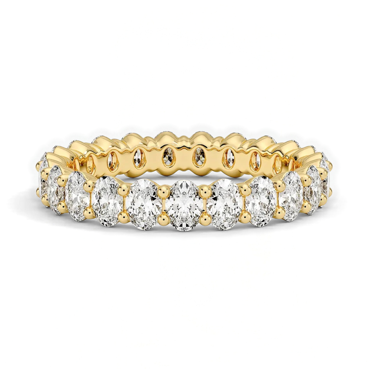 Classic Oval Eternity Wedding Ring