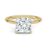 Classic Petal Princess  Solitaire Engagement Ring, thumbnail 1