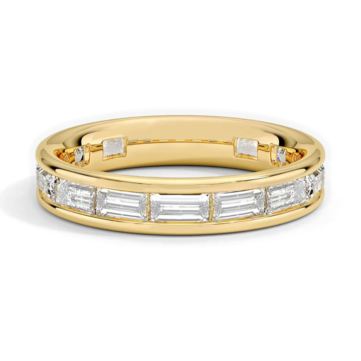 Classic Simple Baguette Wedding Ring