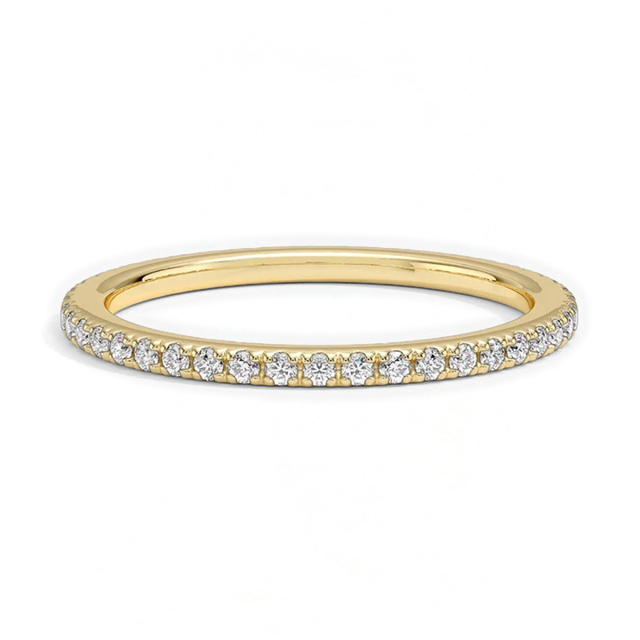 Classic Simple Round Eternity Ring for Women