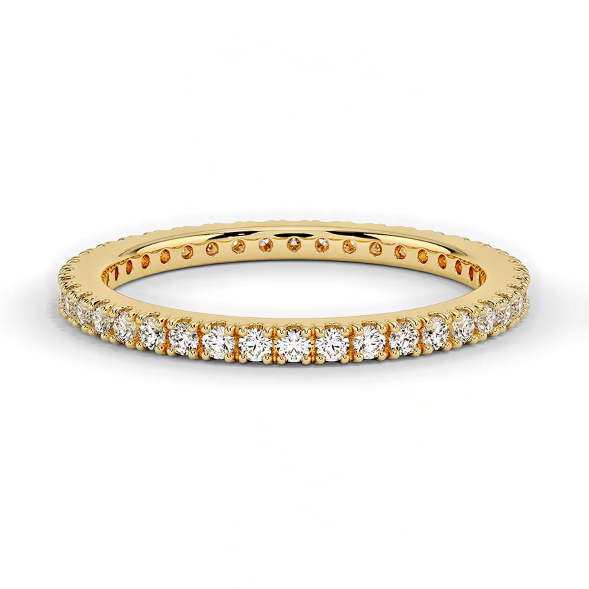 Classic Simple Round Eternity Wedding Ring