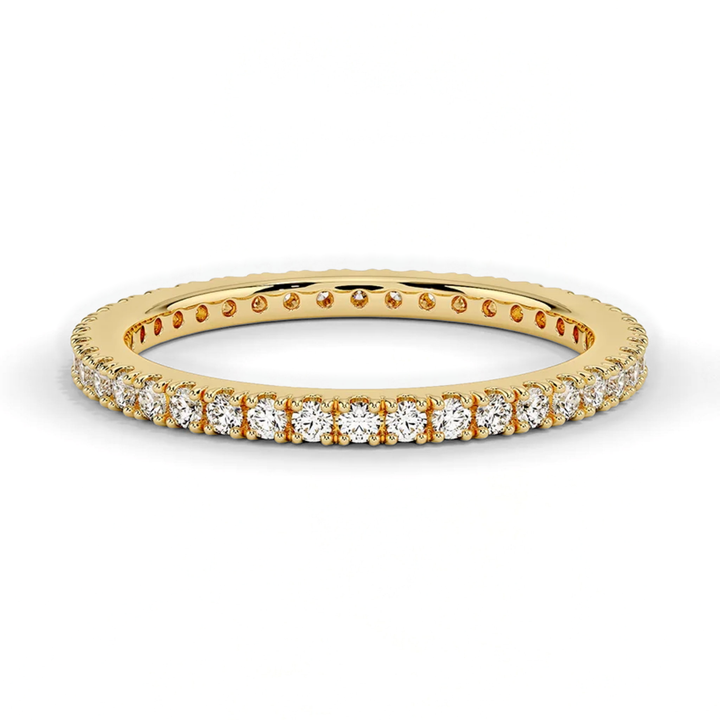 Classic Simple Round Eternity Wedding Ring