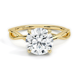 Classic Simple Twist Solitaire Engagement Ring, thumbnail 1